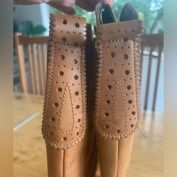 Baldi London Double Zipper Tall Riding Boots‎ Chestnut Women’s 9 Preloved - Picture 5 of 10